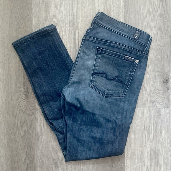 7 for all mankind skinny boyfriend jeans EUC - Picture 1 of 10
